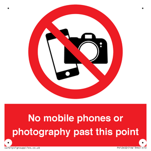 No mobile phones or photography past this point